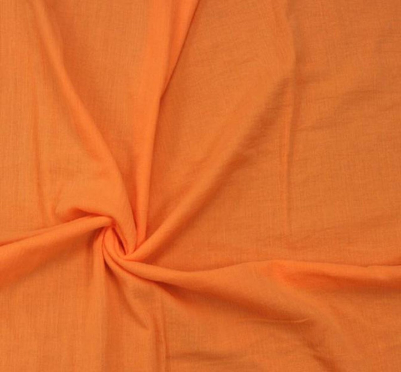 1 Yard Orange Cotton Gauze Apparel Fabric Lightweight Cotton 48/50″ Width